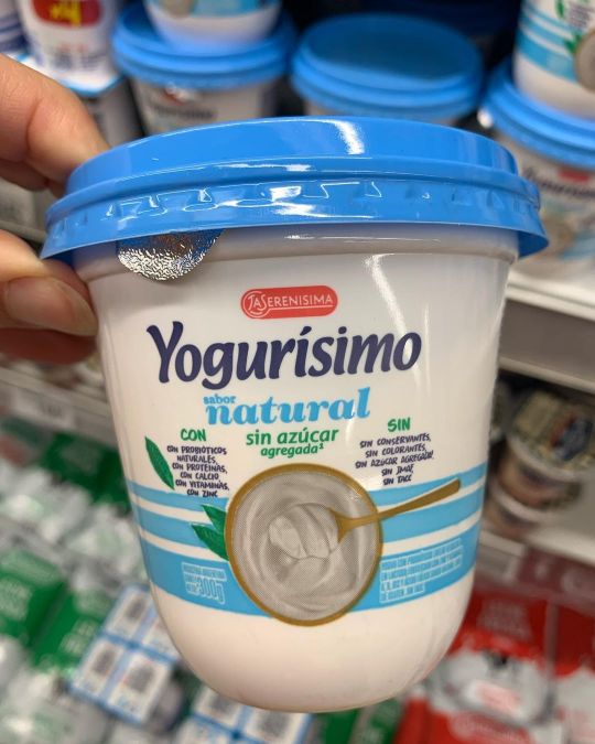 queque de yogurt natural con medidas del envase