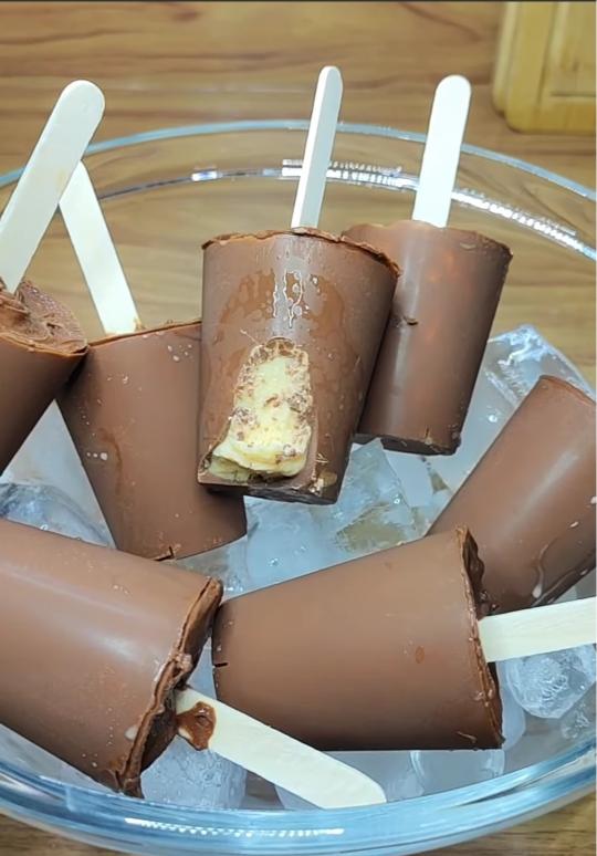 helado de chocolate fácil