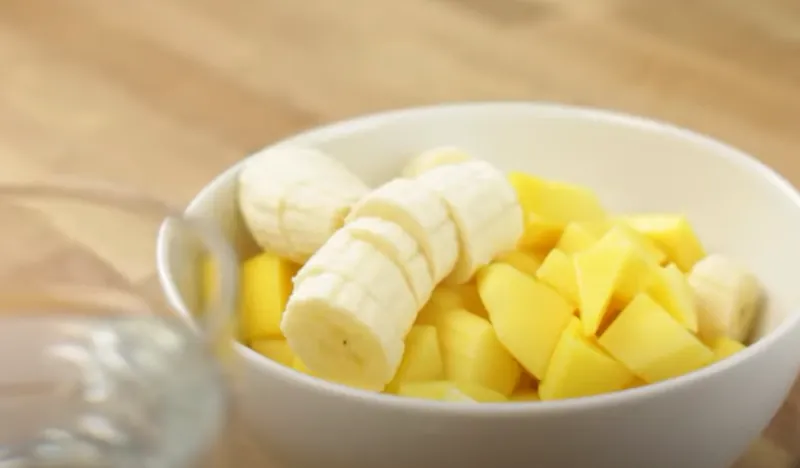 Batido de plátano y mango