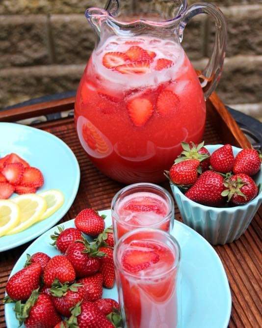 Limonada de fresas