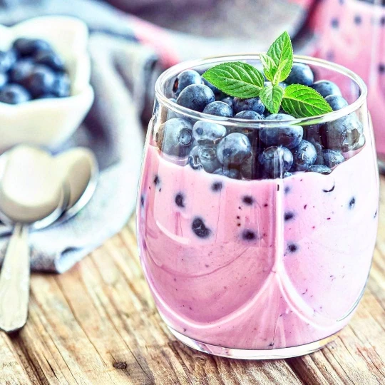 Receta de smoothie de arándanos