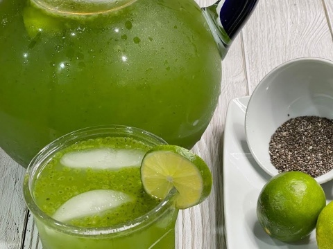 agua de pepino y semilla de chia