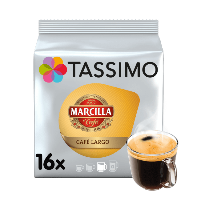 foto de cápsulas Tassimo en cajas sobre encimera de cocina]