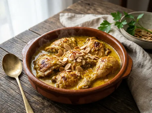Gallina en pepitoria receta de la abuela: el guiso de almendras y azafrán que nunca pasa de moda
