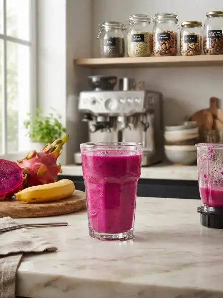 Batido de Fruta del Dragón y Plátano