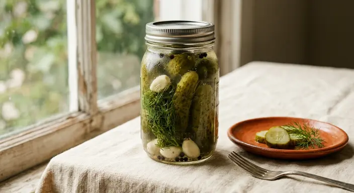 Pepinillos en Vinagre Caseros Sin Esterilizar Receta Fácil