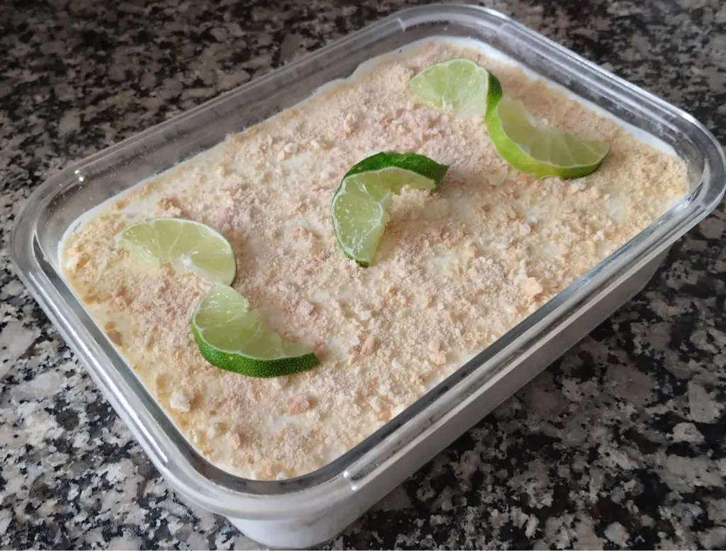 Postre de Limón con Bizcochos Sin Horno