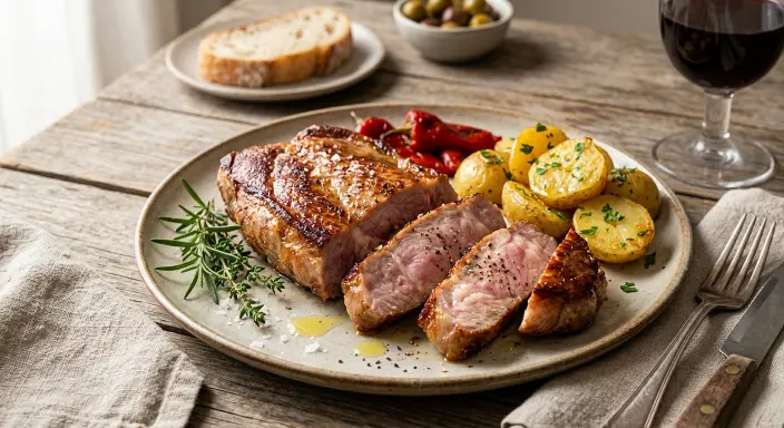 Secreto de cerdo a la plancha jugoso y tierno, receta fácil paso a paso